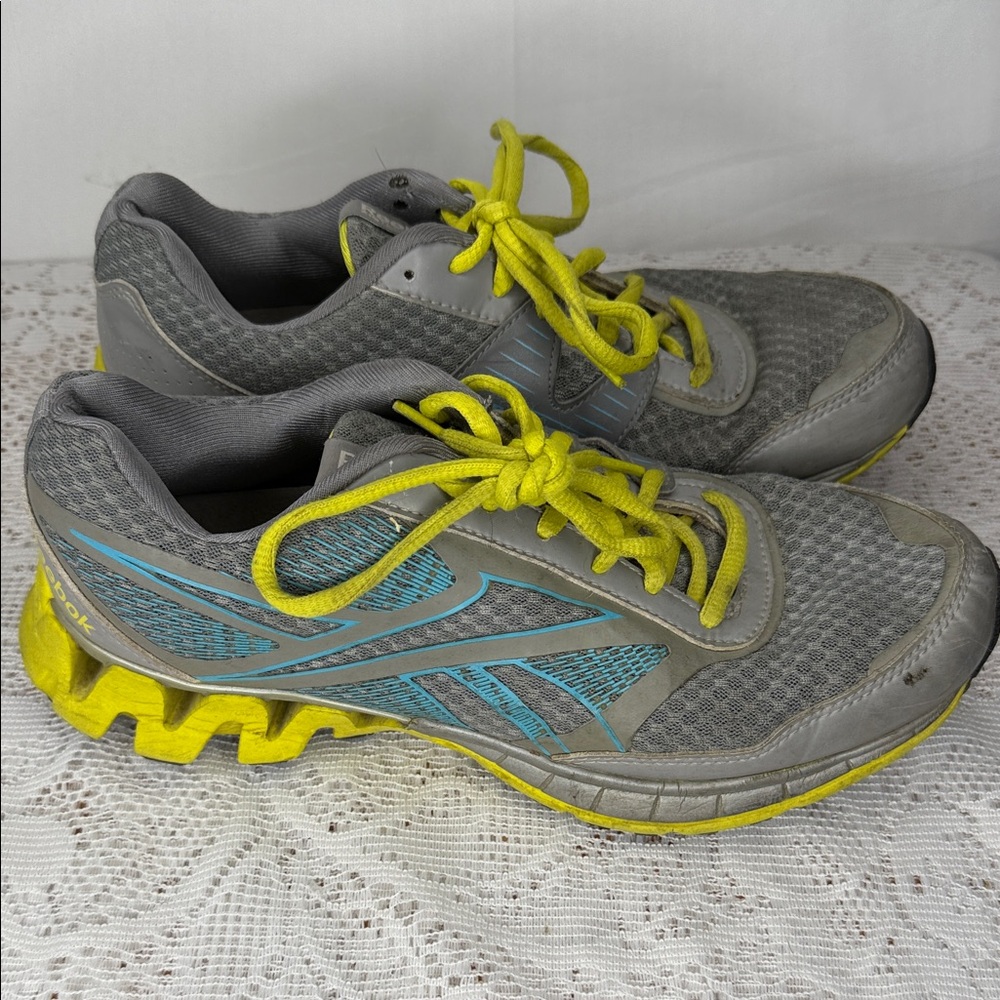 Reebok zigtech H strap adaptive midfoot support sneakers shoes sz 8